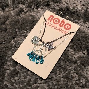 No Boundaries Charm Necklace, Layered